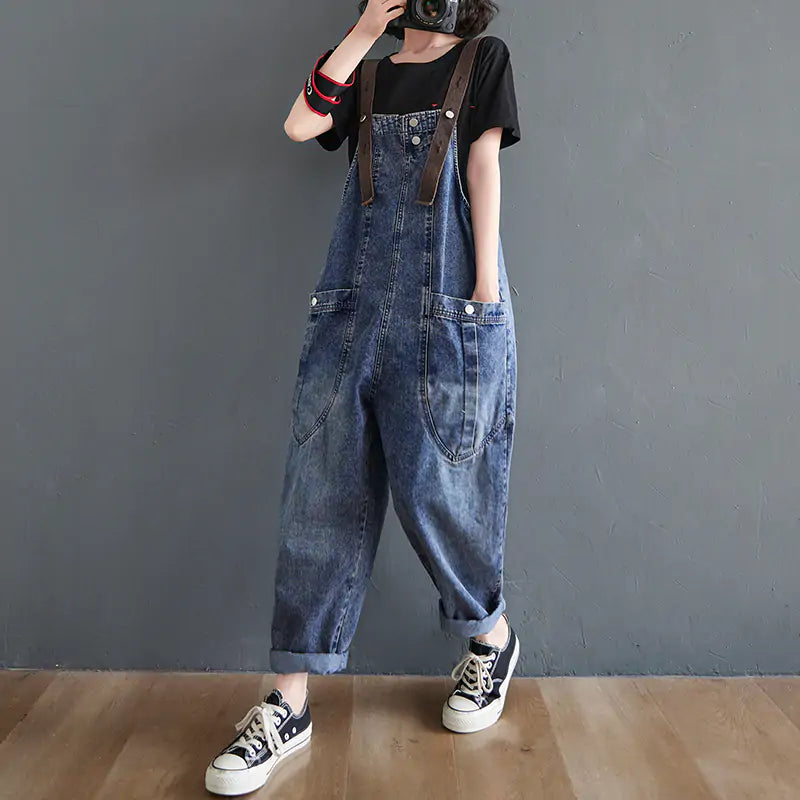 Washed Denim Overall